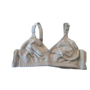 Bali Women's Beige Bra Wireless, Unpadded Size 38 B Adjustable Straps